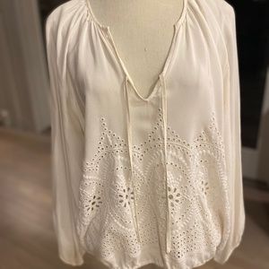 White Silk Blouse